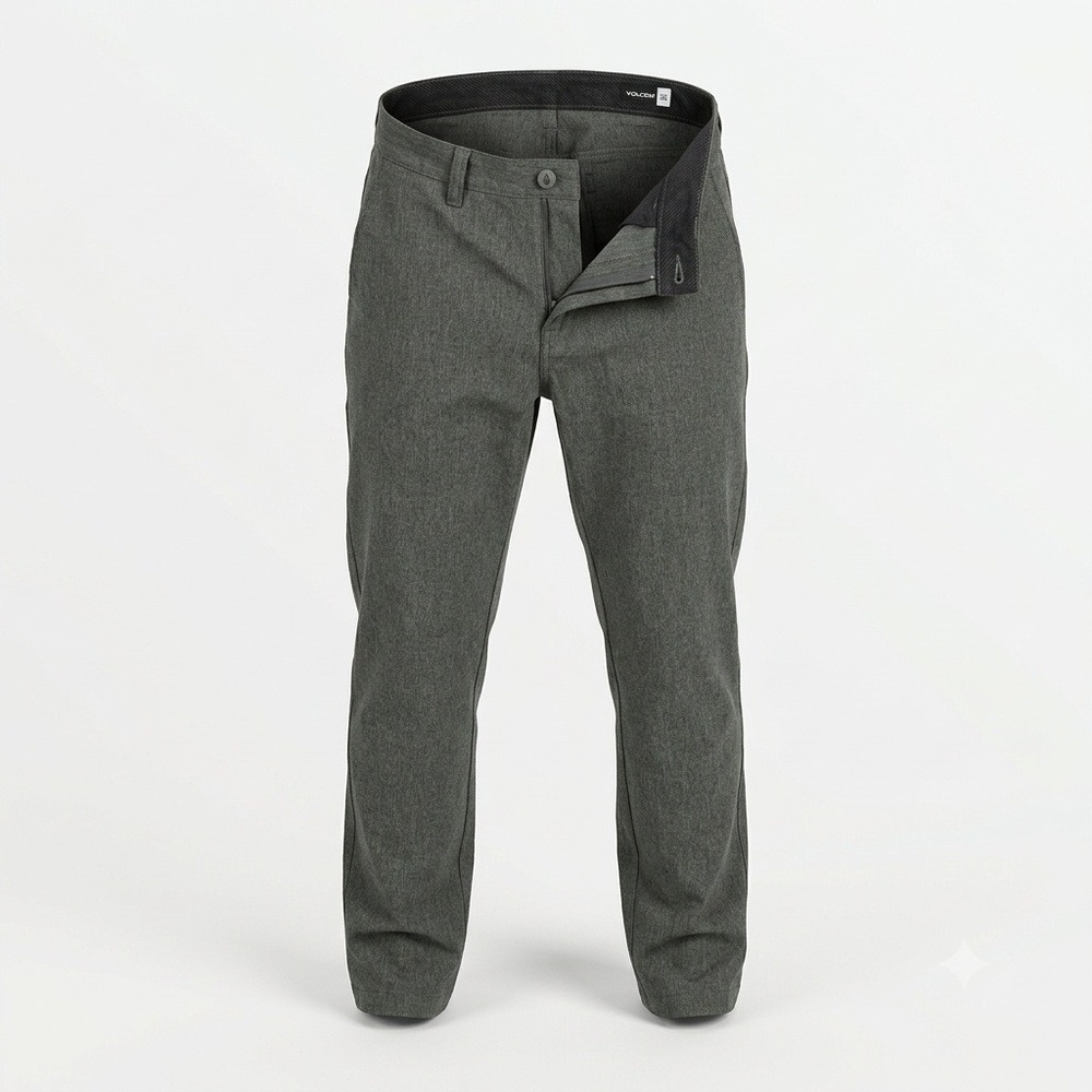 Volcom Frickin Modern Stretch Chino Pants Mens 36 Charcoal Heather A1131601 NWOT